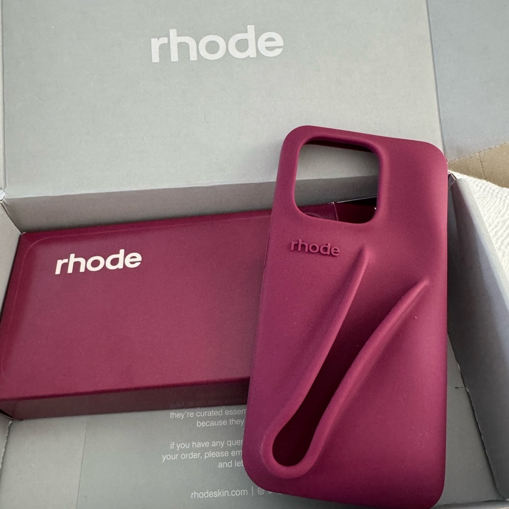 NEW NEVER USED Rhode iphone 15 case raspberry jelly NEW with original boxes!